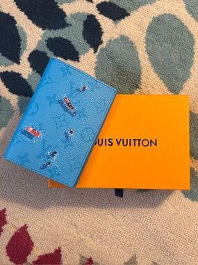 Louis Vuitton Blue Lagoon Passport Holder